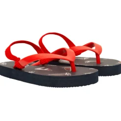 Tongs imprimé voiliers pour garçon avec lanière selon l'âge