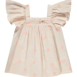 Top péplum imprimé fantaisie pour fille