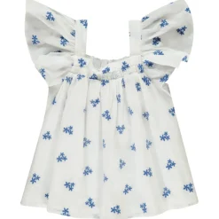 Top péplum imprimé fleuri pour fille