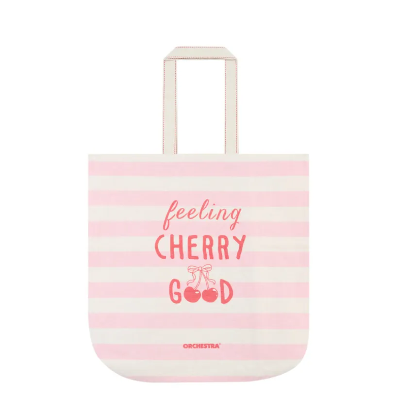 Tote Bag cherry à rayures