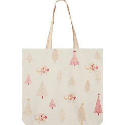 Tote bag en coton recyclé à motifs esprit Noël Hiver magique