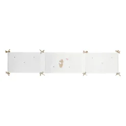 Tour de lit - Fanfan - velours - Blanc - 180 cm