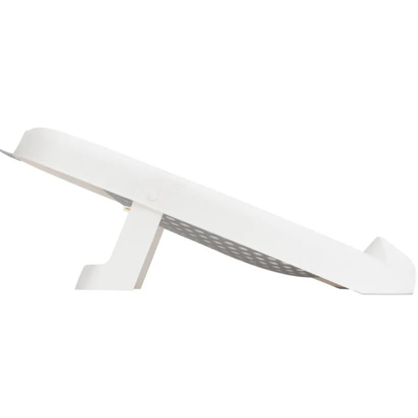 Transat de bain pliable en silicone gris/blanc