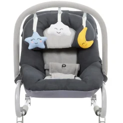 Transat pliable avec arche Comfy gris
