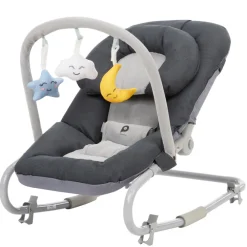Transat pliable avec arche Comfy gris
