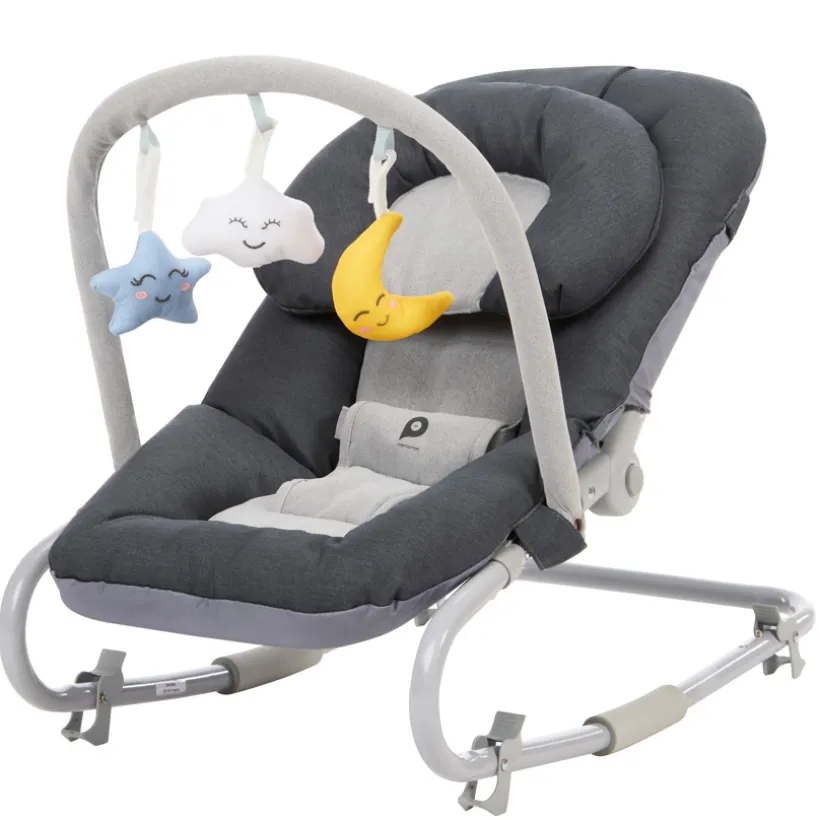 Transat pliable avec arche Comfy gris
