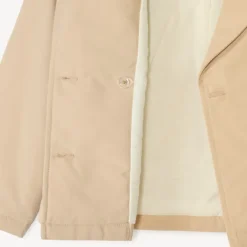 Trench court uni en toile pour fille