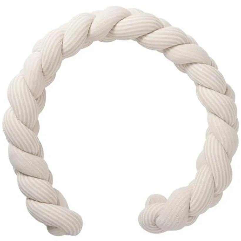 Tresse décorative ouatinée Soft Stripes Ecru Galet