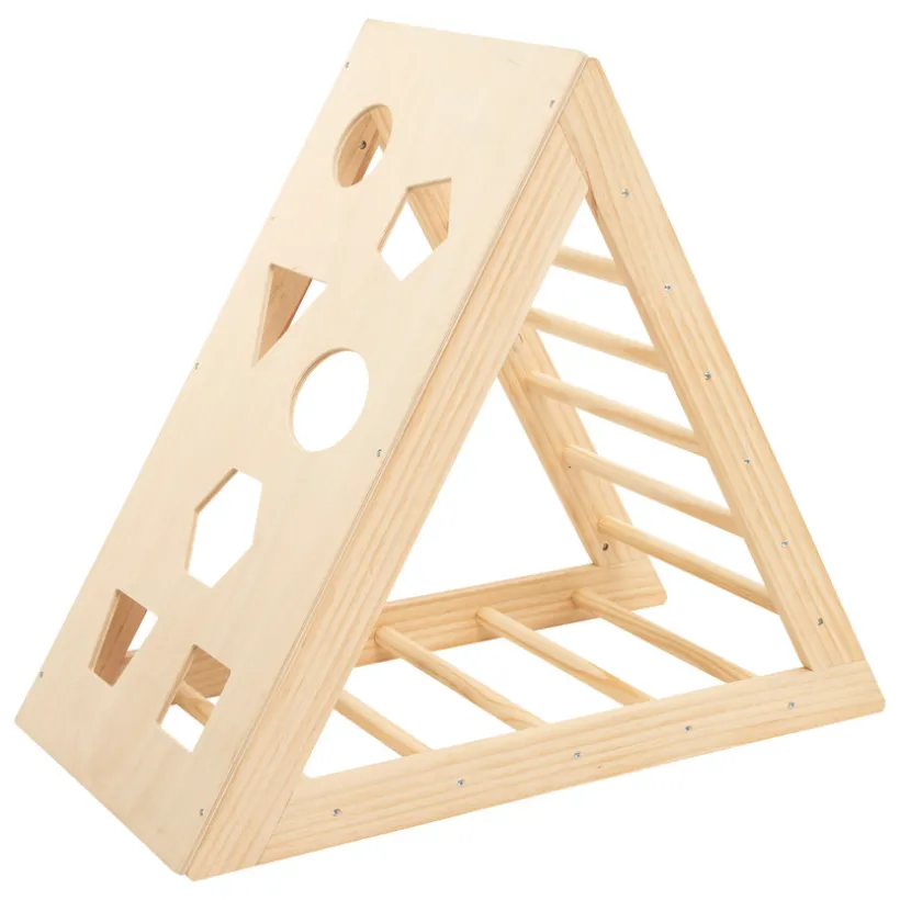 Triangle d'escalade en bois pour enfant