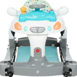 Trotteur 4 en 1 bleu/gris