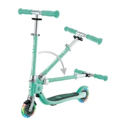 Trottinette Flow Foldable Junior Lights vert menthe