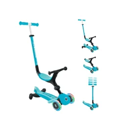 Trottinette évolutive 4 en 1 Go Up Active Lights 360 bleu