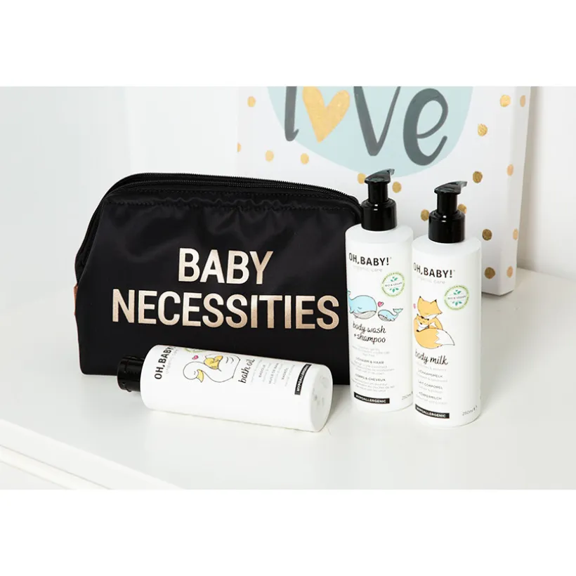 Trousse de toilette Baby Necessities - Noir/Or