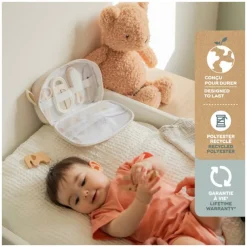 Trousse de toilette bébé avec 9 accessoires sand