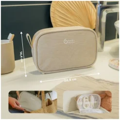 Trousse de toilette bébé avec 9 accessoires sand