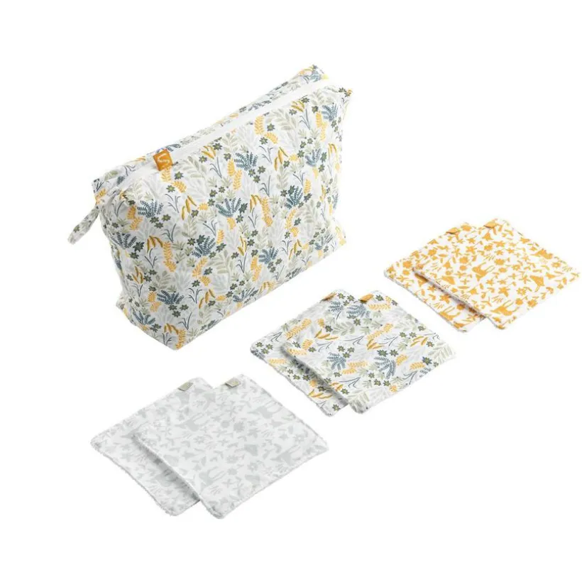 Trousse de toilette + carrés en éponge - Promenons nous