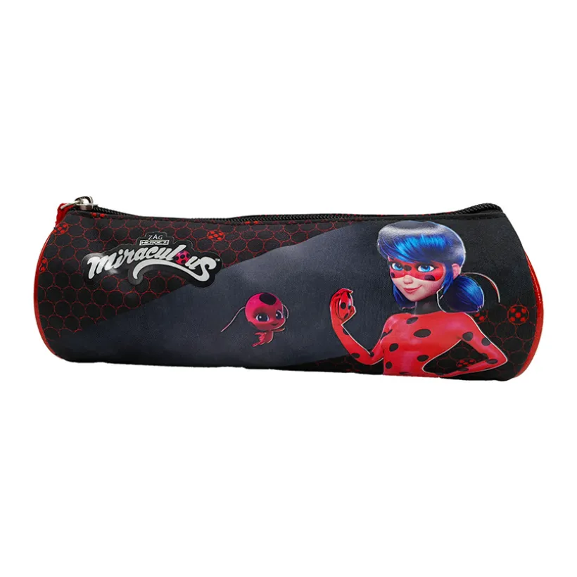 Trousse ronde double face LadyBug Miraculous/imprimé