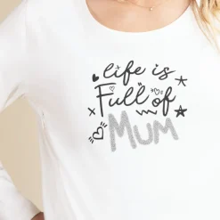 T-shirt d'allaitement en jersey print fantaisie