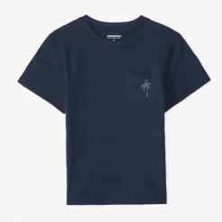T-shirt en maille fantaisie printé palmier pour garçon