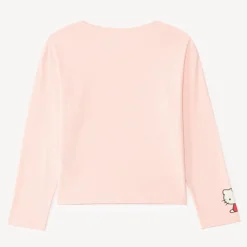 T-shirt fille manches longues oversize print Hello Kitty et ses amis