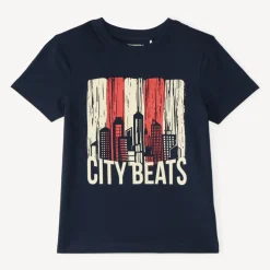 T-shirt garçon manches courtes print fantaisie