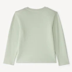 T-shirt garçon manches longues col tunisien