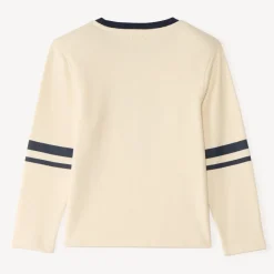 T-shirt garçon manches longues broderie fantaisie
