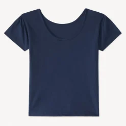 T-shirt manches courtes avec fleurs en broderie et sequins pour fille