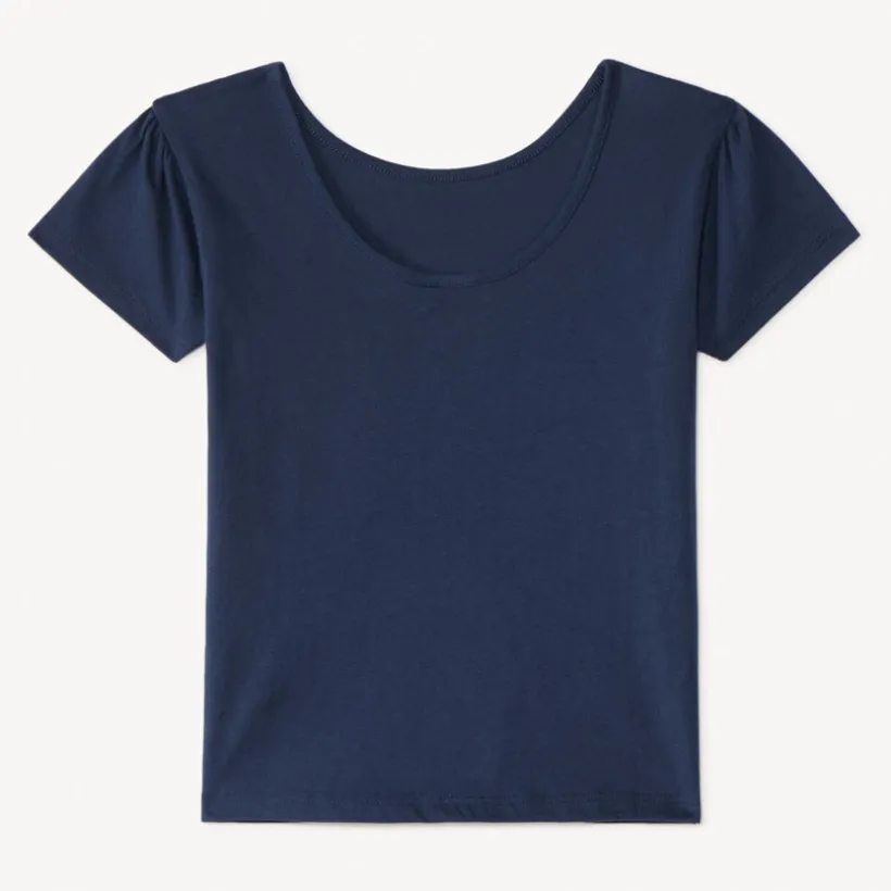 T-shirt manches courtes avec fleurs en broderie et sequins pour fille