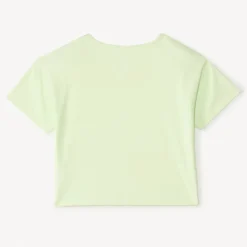 T-shirt manches courtes avec grosses fleurs en sequins pour fille