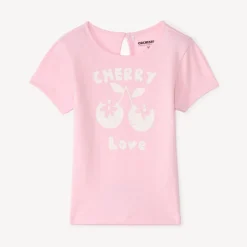 T-shirt manches courtes avec print fantaisie pour bébé fille