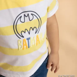 T-shirt manches courtes Batman Warner à broderie pour bébé garçon
