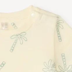 T-shirt manches courtes broderie palmiers pour bébé garçon