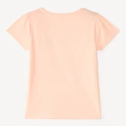 T-shirt manches courtes broderie à sequins coquillage pour fille
