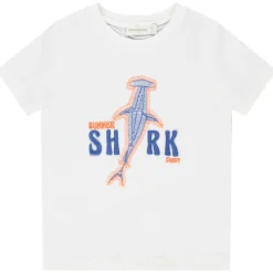 T-shirt manches courtes broderie requin pour garçon