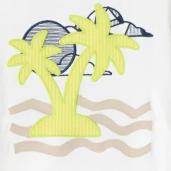 T-shirt manches courtes broderie ludique palmier pour garçon