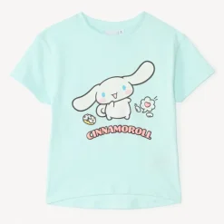 T-shirt manches courtes Cinnamoroll Hello Kitty pour fille