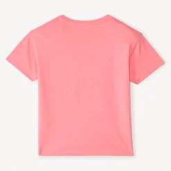 T-shirt manches courtes coupe oversize print fleuris pour fille