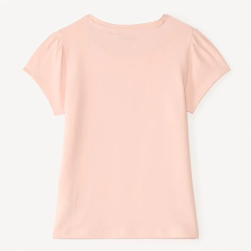 T-shirt manches courtes design fantaisie en perles pour fille