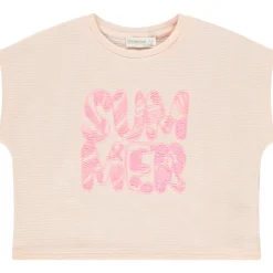 T-shirt manches courtes en forme boîte fantaisie pour fille