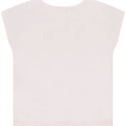 T-shirt manches courtes à fleur effet pétales 3D pour fille