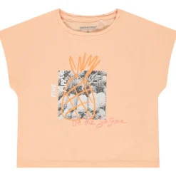 T-shirt manches courtes forme boîte photoprinté pour fille