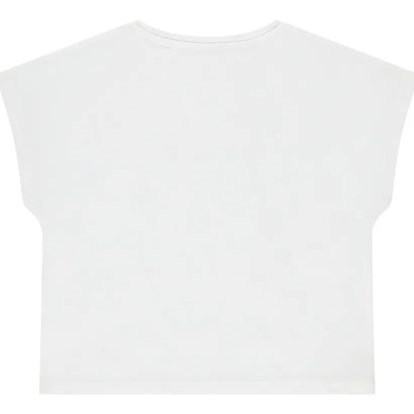 T-shirt manches courtes forme boîte photoprinté pour fille