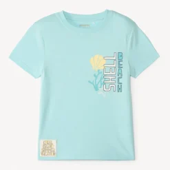 T-shirt manches courtes imprimé thème mer pour garçon