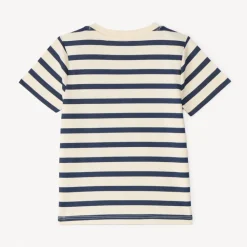 T-shirt manches courtes marinière print baleine pour bébé garçon