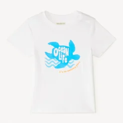 T-shirt manches courtes motifs fantaisie embossés pour bébé garçon