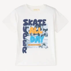 T-shirt manches courtes motifs Skateboard pour garçon