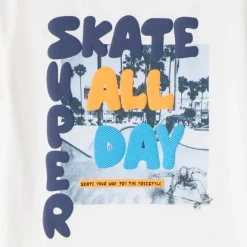T-shirt manches courtes motifs Skateboard pour garçon