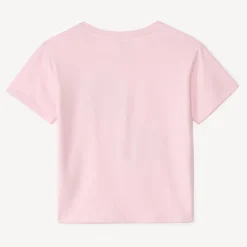 T-shirt manches courtes à patchs bouclettes pour fille