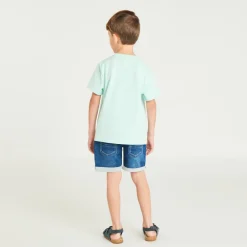 T-shirt manches courtes photoprint plage pour garçon